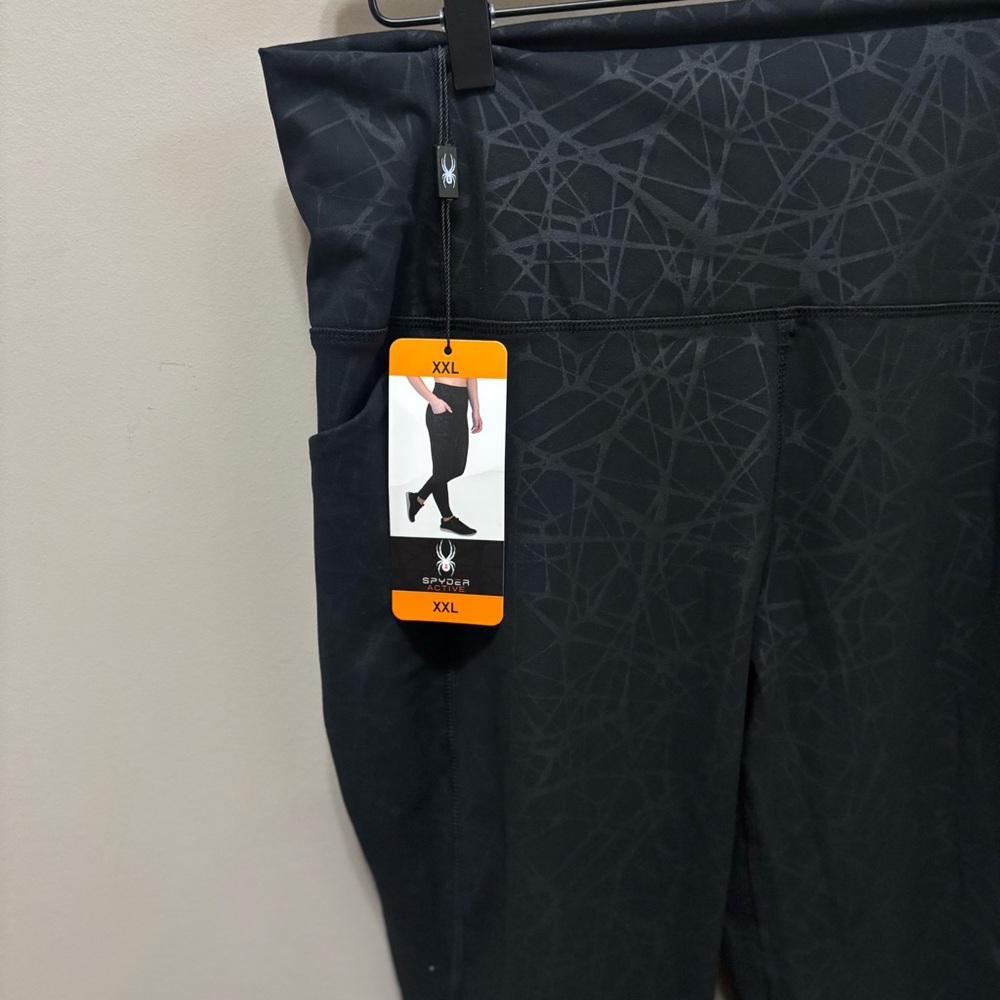 NWT Spyder Active High-Rise Leggings Women’s Size XXL black pockets